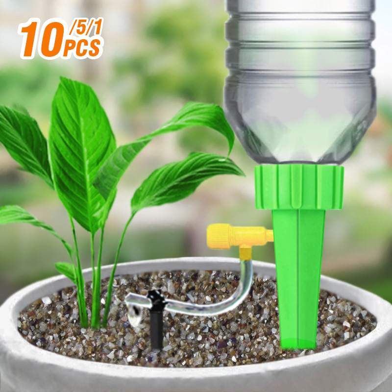 Smart Garden Tower - หยดชลประทานชุดสําหรับหม้ออัตโนมัติสวนพืชรดน้ําระบบ Houseplants Waterer เรือนกระจกดอกไม้ปรับ Drippers