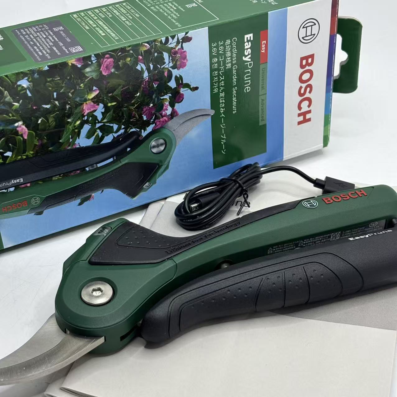 กรรไกรตัดกิ่งไร้สาย Bosch 3.6V - Smart Gardening บทวิจารณ์และราคา