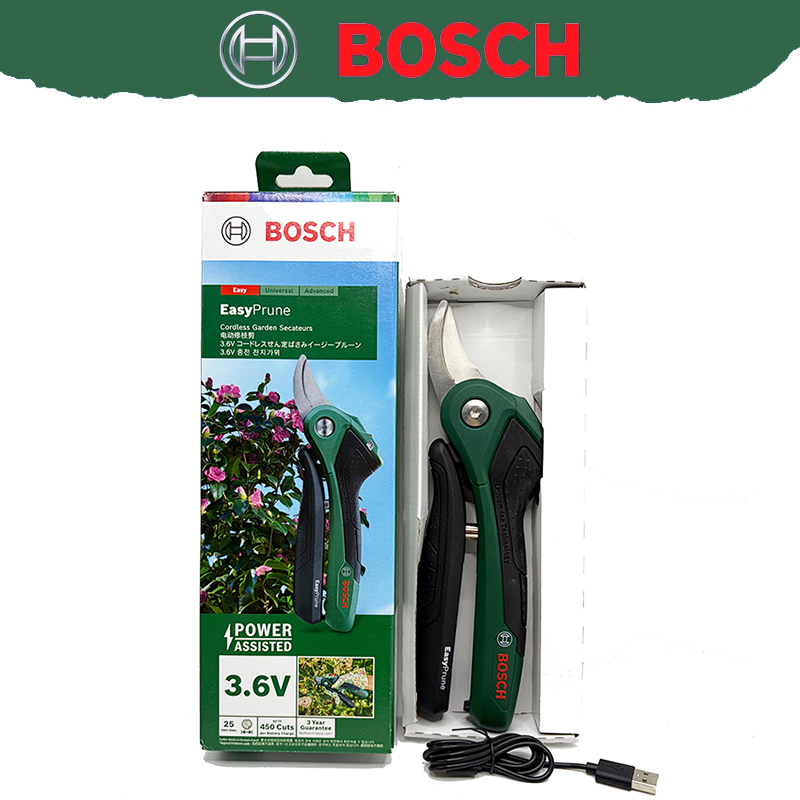 กรรไกรตัดกิ่งไร้สาย Bosch 3.6V - Smart Gardening บทวิจารณ์และราคา