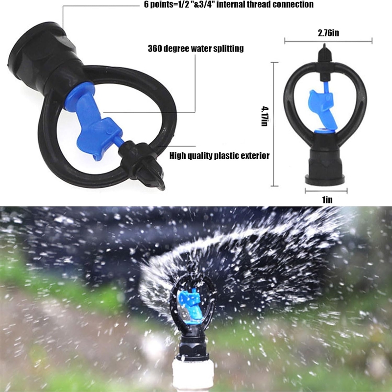 หัวฉีดน้ำพลาสติกแบบหมุน ขนาด 1 - Smart Gardening บทวิจารณ์และราคา