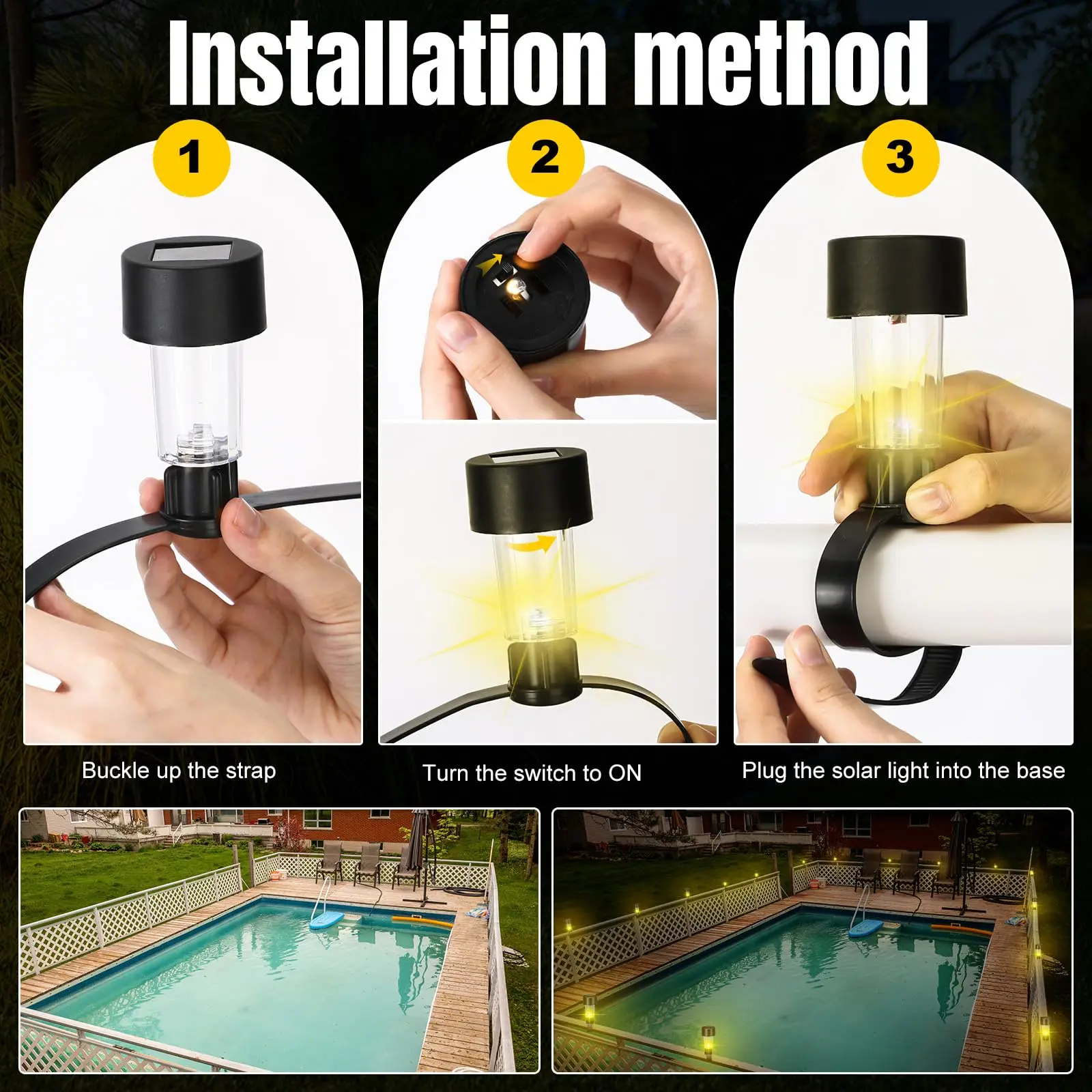 6/10PCS ไฟรั้วพลังงานแสงอาทิตย - Smart Garden Fence & Balcony Hanging Planter บทวิจารณ์และราคา